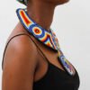 NYACHEKI Beaded Leather necklace