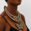NYOTA Beaded Leather necklace