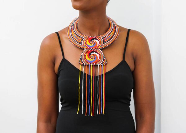 PENDA Beaded Leather necklace