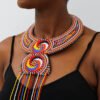 PENDA Beaded Leather necklace