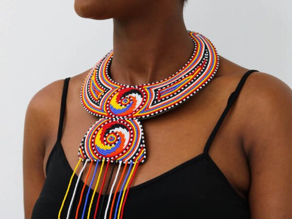 PENDA Beaded Leather necklace