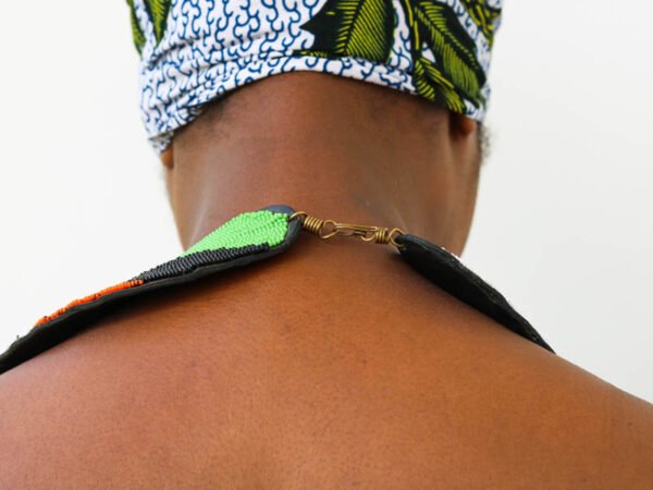 OGEMBO Beaded Leather necklace