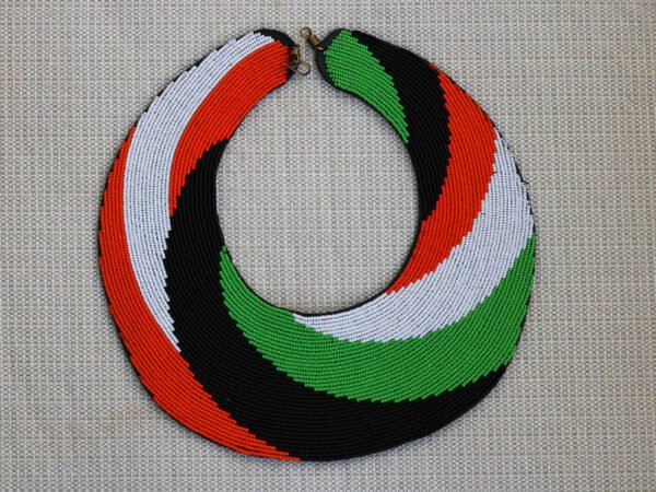 OGEMBO Beaded Leather necklace