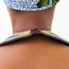 KWAKU African Leather Necklace, Bib necklace