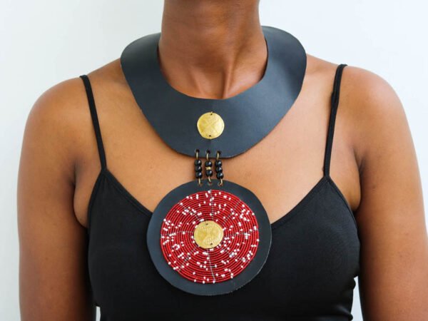 GATUNDU Beaded Leather necklace