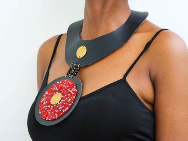 GATUNDU Beaded Leather necklace