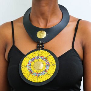 KIHINGO Beaded Leather necklace