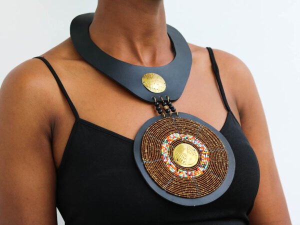 KANU Beaded Leather necklace