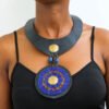 KIKUYU Beaded Leather necklace