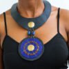 KIKUYU Beaded Leather necklace