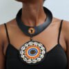 LIMURU Beaded Leather necklace