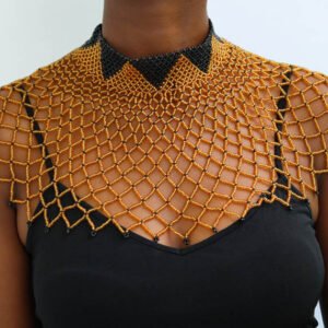 AKUJI African Beaded cape necklace
