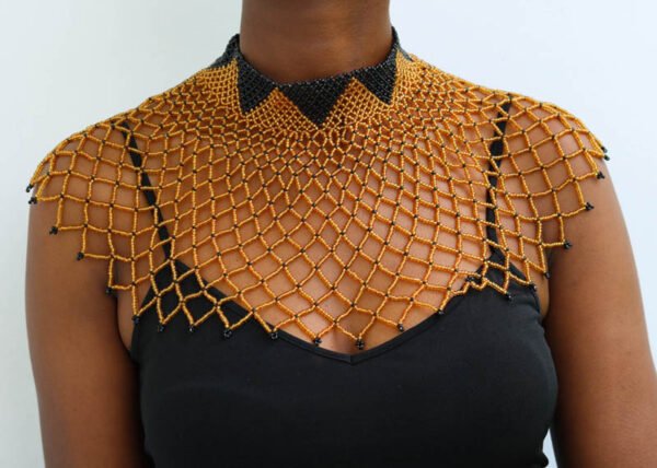 IMG_1149.jpg AKUJI African Beaded cape necklace