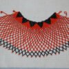 ANZA African Beaded cape necklace, Beaded shawl Necklace