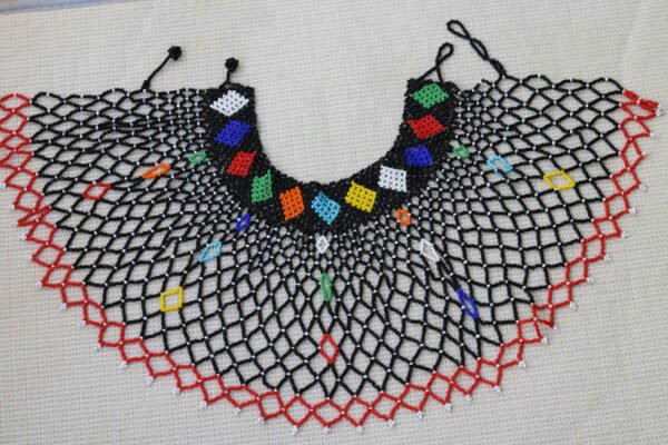 AMINA Beaded cape necklace