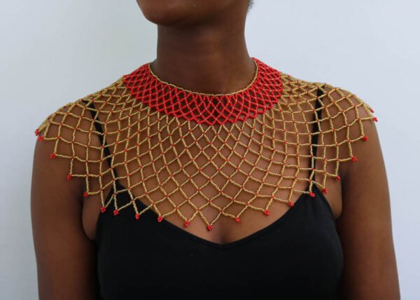 AMAZI Beaded cape necklace