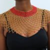 AMAZI Beaded cape necklace