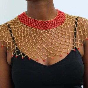 AMAZI Beaded cape necklace