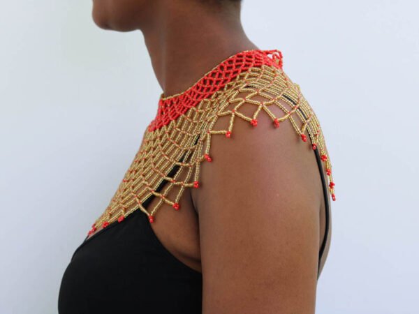 AMAZI Beaded cape necklace