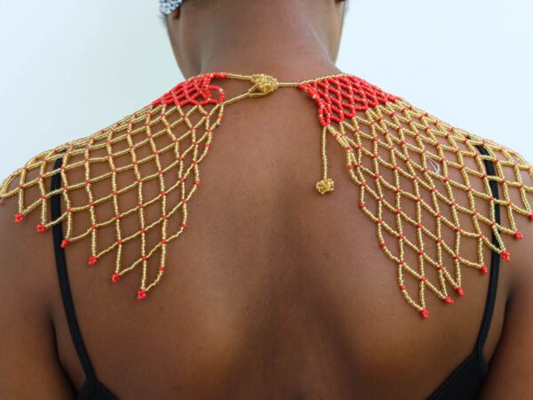 AMAZI Beaded cape necklace