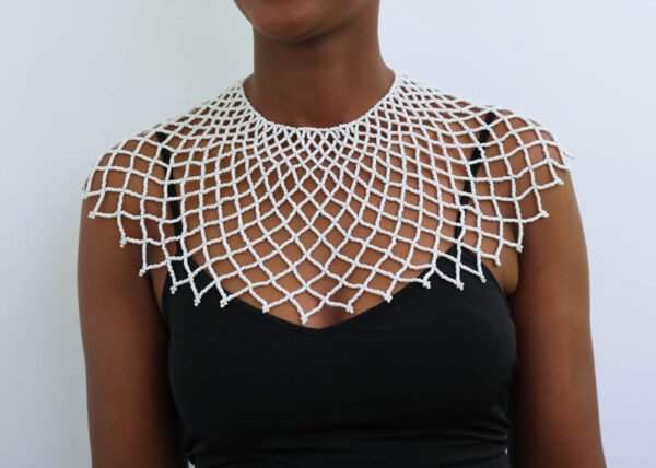 AKILI African Beaded cape necklace