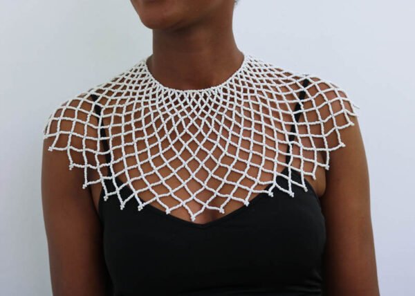 AKILI African Beaded cape necklace