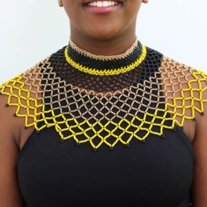 ABDALA Beaded cape necklace