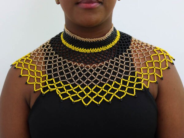 ABDALA Beaded cape necklace