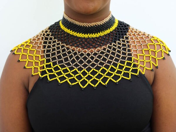 ABDALA Beaded cape necklace