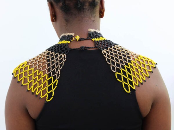 ABDALA Beaded cape necklace