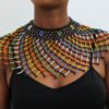 AFLA African Beaded cape necklace