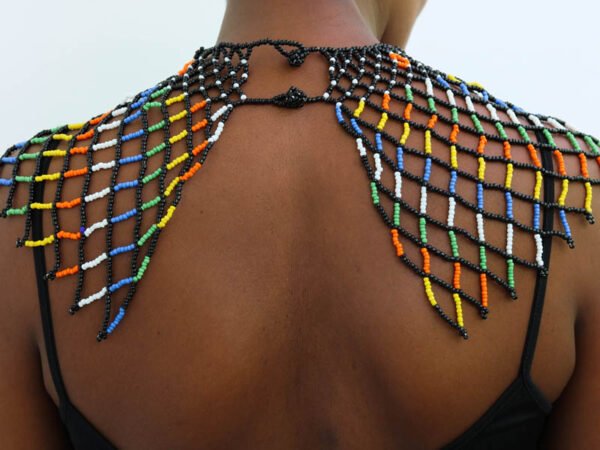 AFLA African Beaded cape necklace