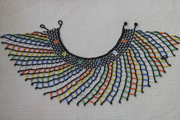 AFLA African Beaded cape necklace