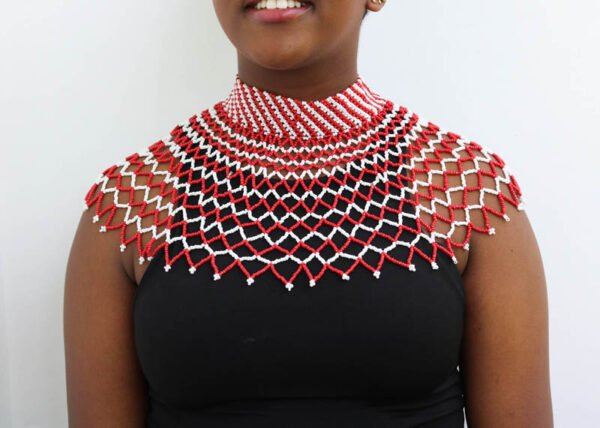 AYO African Beaded shawl necklace