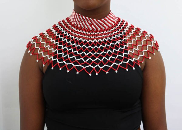 AYO African Beaded shawl necklace