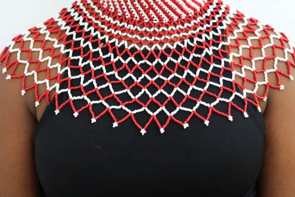 AYO African Beaded shawl necklace