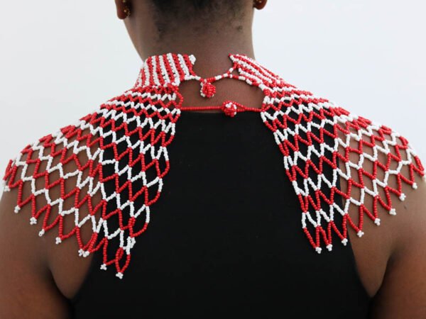 AYO African Beaded shawl necklace