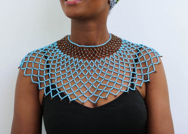 AYA African Beaded cape necklace