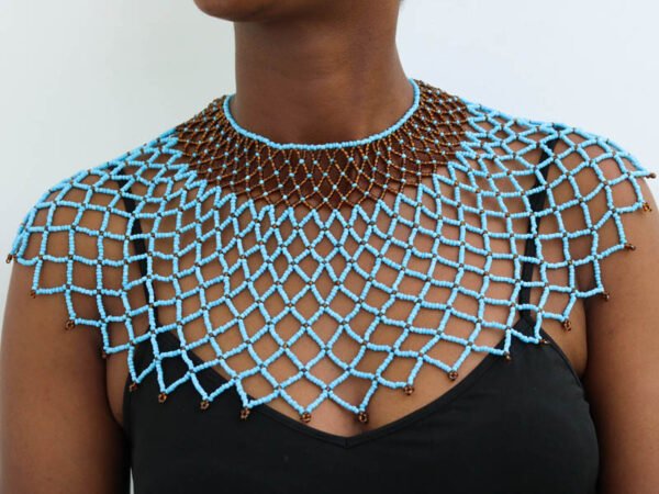AYA African Beaded cape necklace