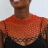 ATIENA African Beaded Cape necklace