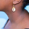 FAHIM African Cowrie earrings