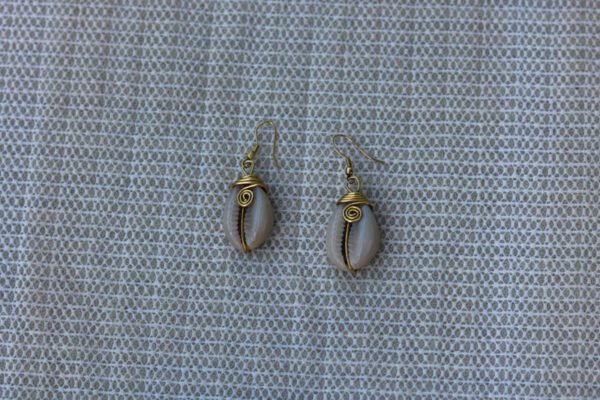 FAHIM African Cowrie earrings
