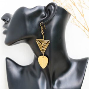 CHANE African Brass Earrings