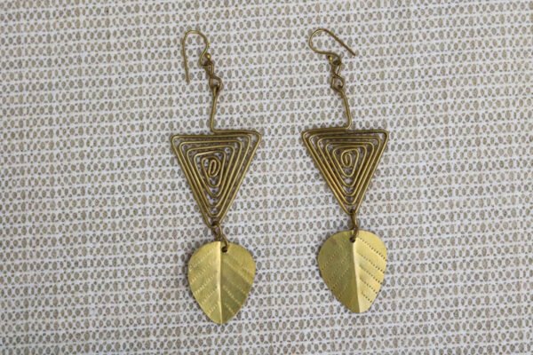 CHANE African Brass Earrings