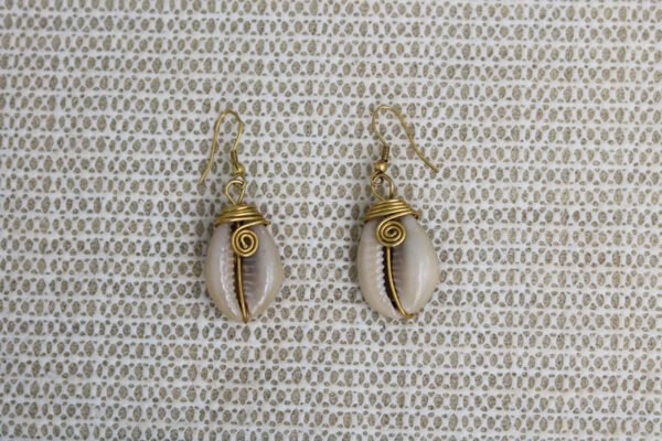 FAHIM African Cowrie earrings