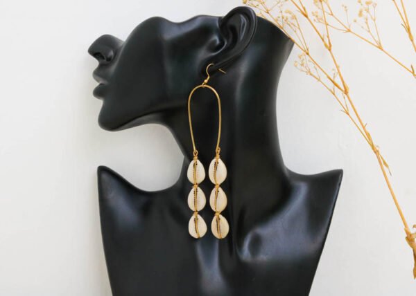 FILA African Cowrie earrings