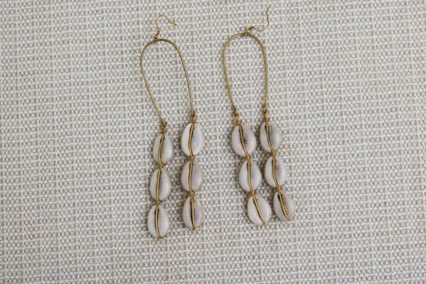 FILA African Cowrie earrings