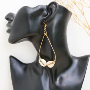 DURAH African Cowrie earrings