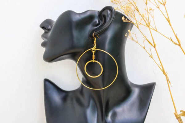 DUNI Brass Hoop Earrings