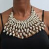 ATAWI African Beaded Cowrie Necklace
